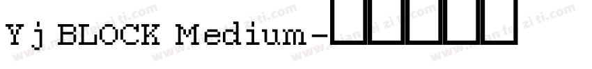 Yj BLOCK Medium字体转换